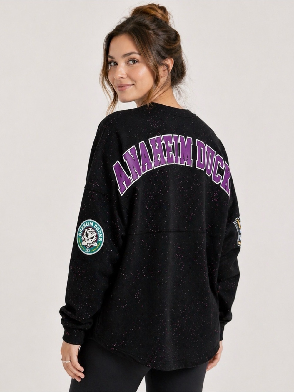 NEW! Anaheim Ducks Spirit Jersey Sparkle SZ S, M, L